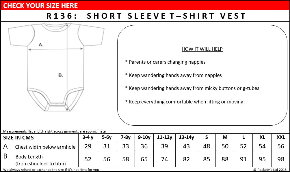 R136 Adult T-Shirt Popper Vest custom image