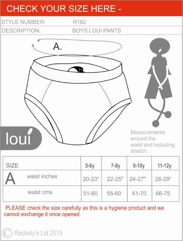 R181 BOYS reusable incontinence pants custom image