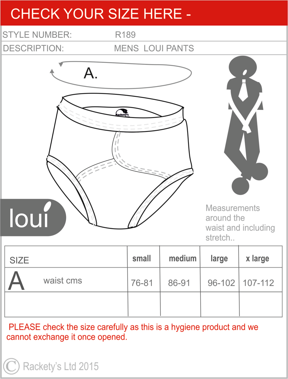 R181 MEN Reusable incontinence Pants custom image