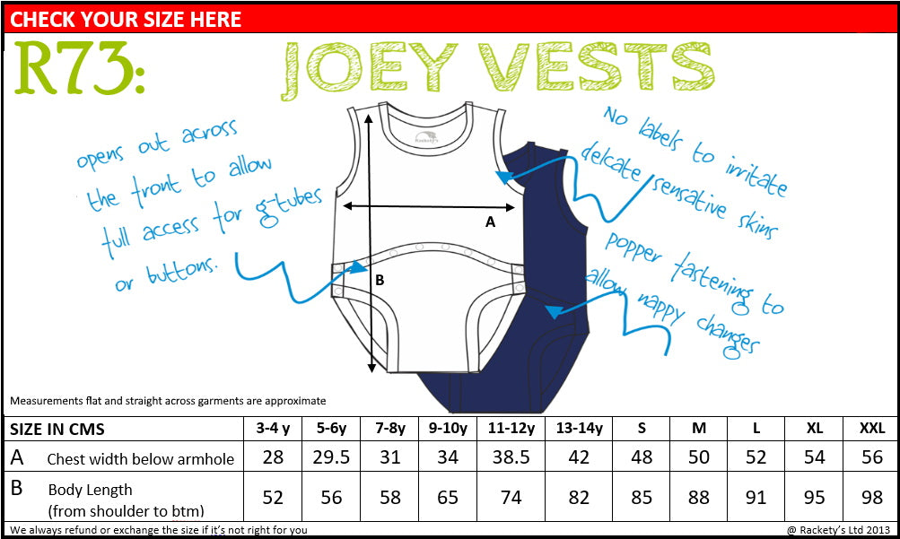 R73 Children Joey Vest PEG Tube Access custom image